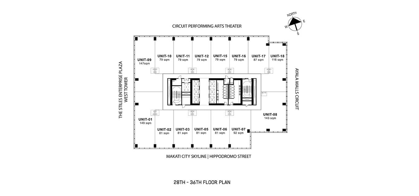 Live Here - 28th To 36th Floor Plan