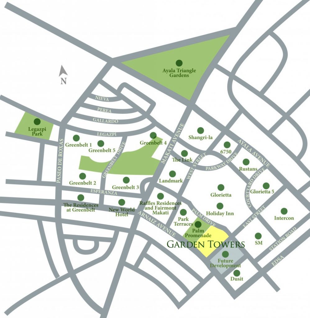 Location Map Garden Towers