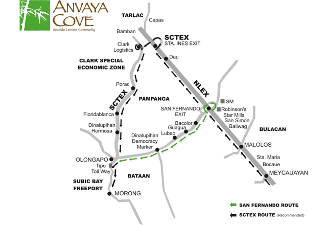 Live Here - Location Map Anvaya Cove