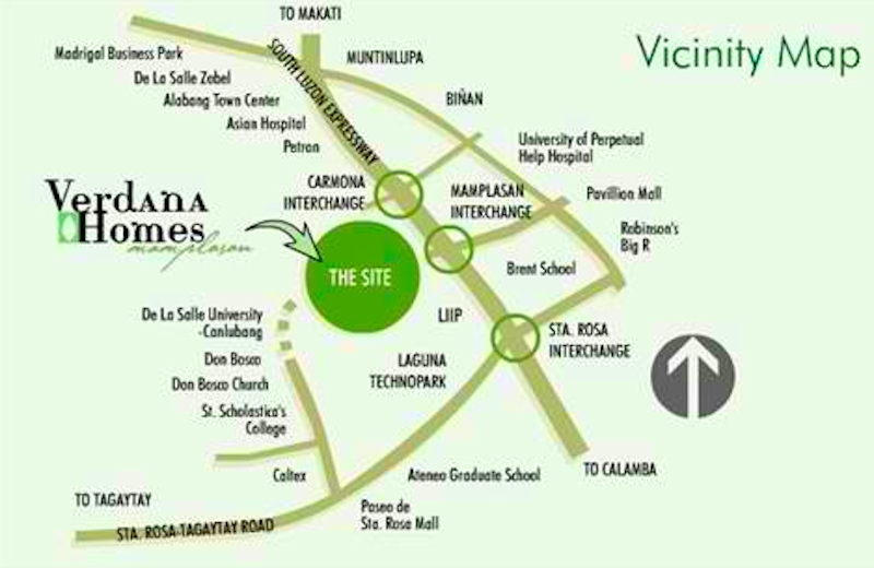 Live Here - Verdana Mamplasan Location Map