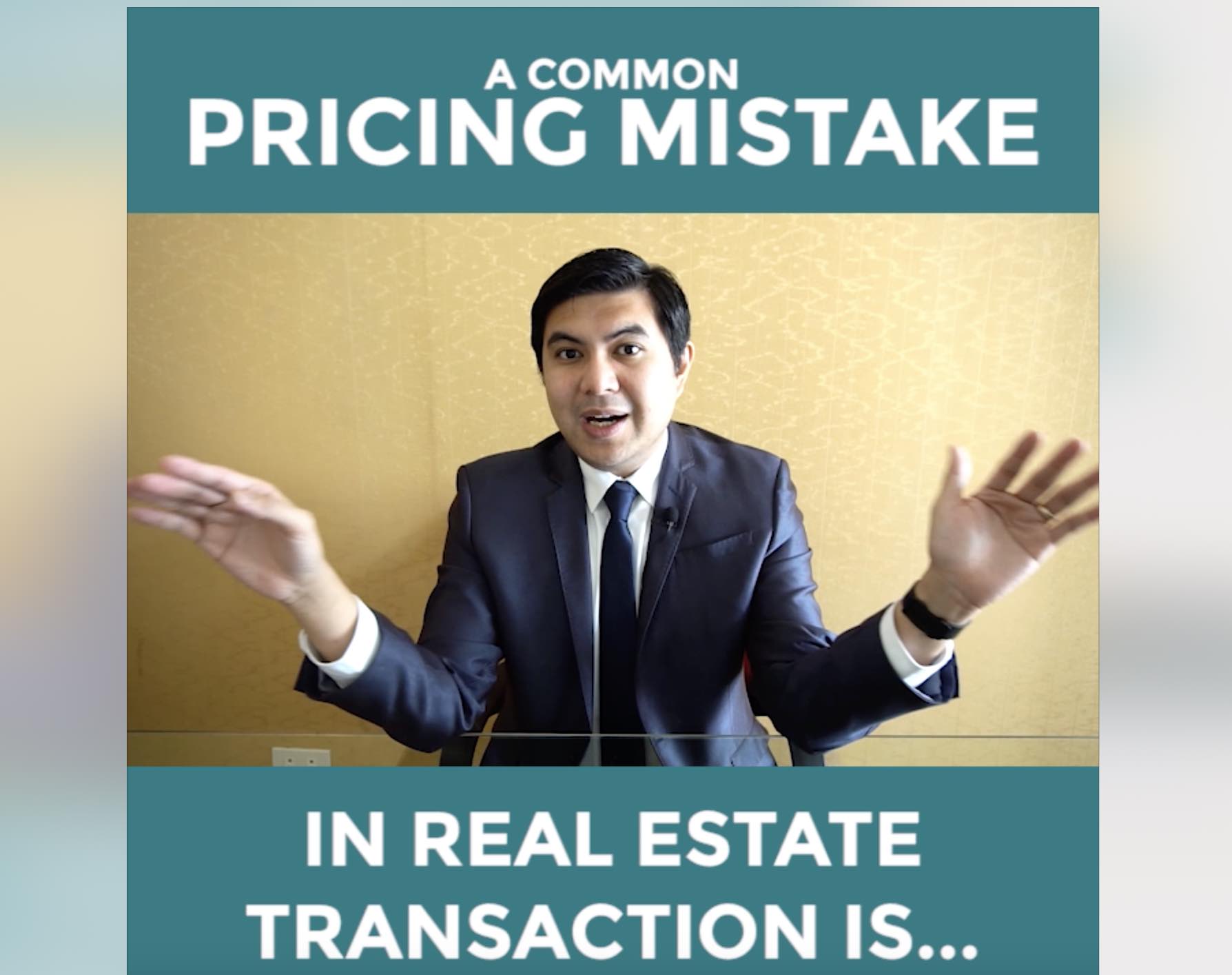 A COMMON Pricing Mistake in MOST Real Estate Transactions is…