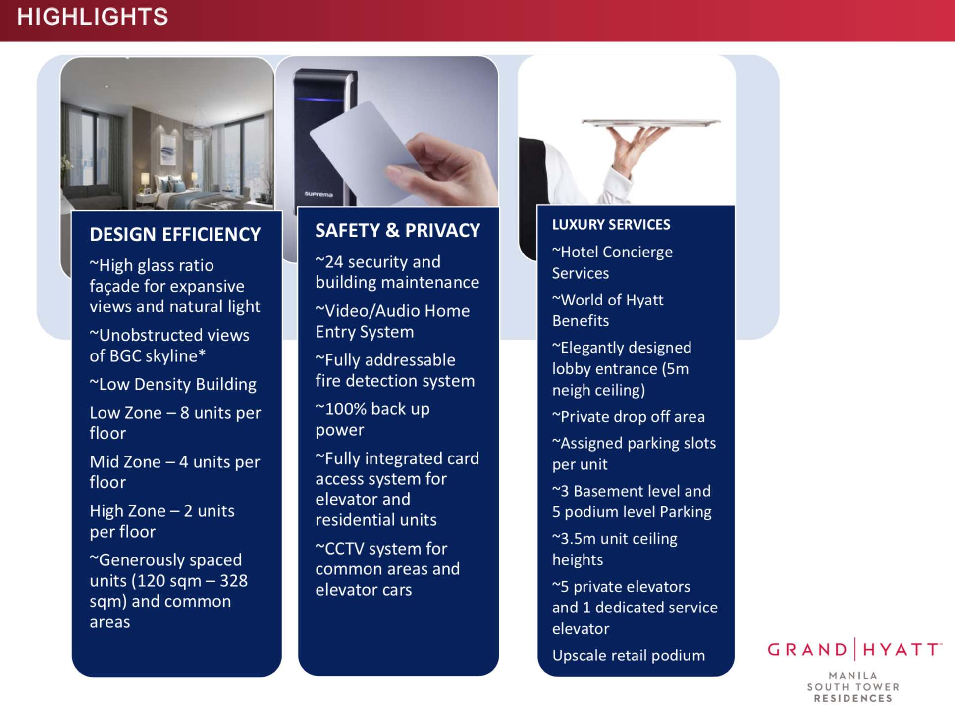 Top 7 Reasons Why INVESTING in Grand Hyatt Residences is a GOOD MOVE for your INVESTMENT Image Content